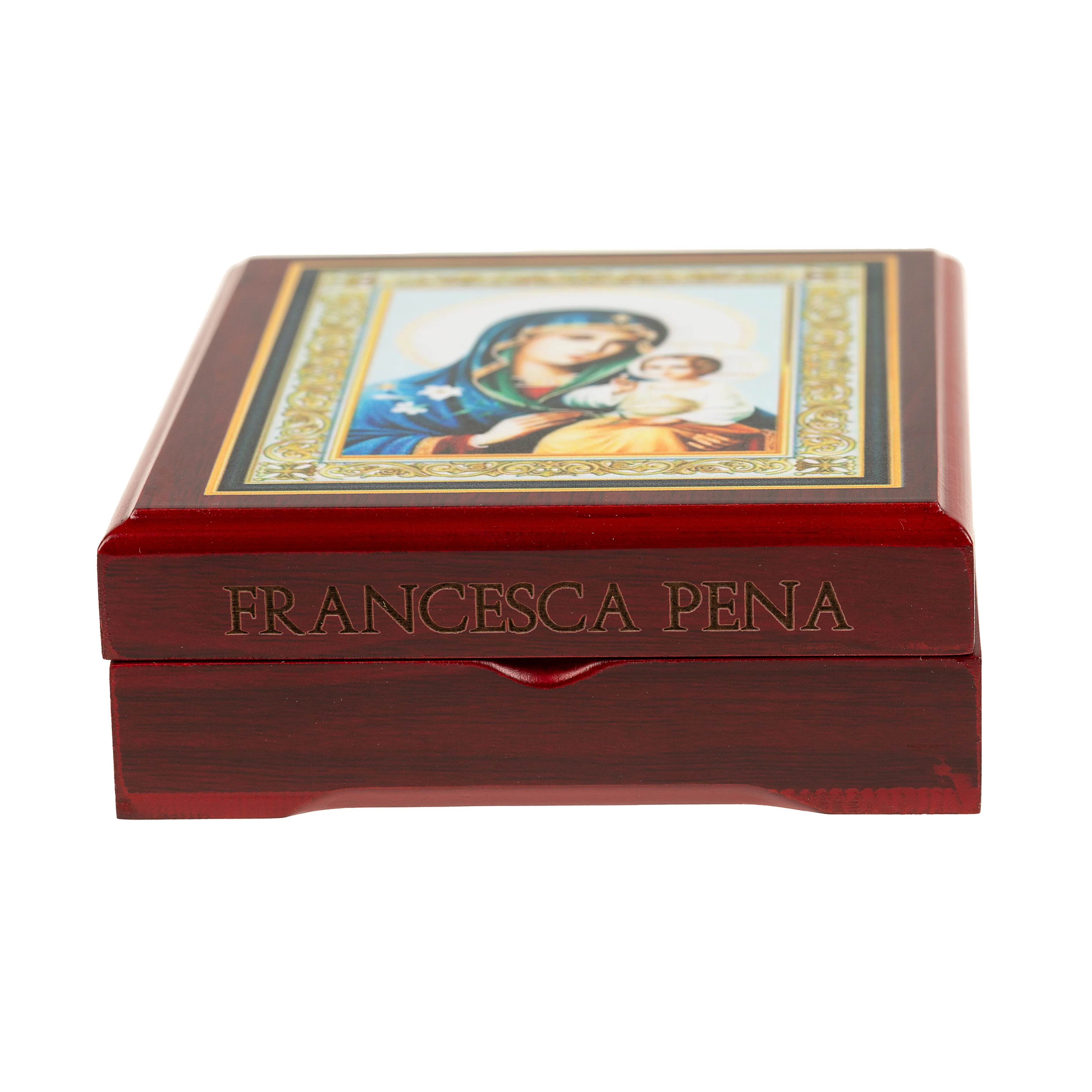 Eternal Bloom Madonna Wood Keesake Box - Image 5