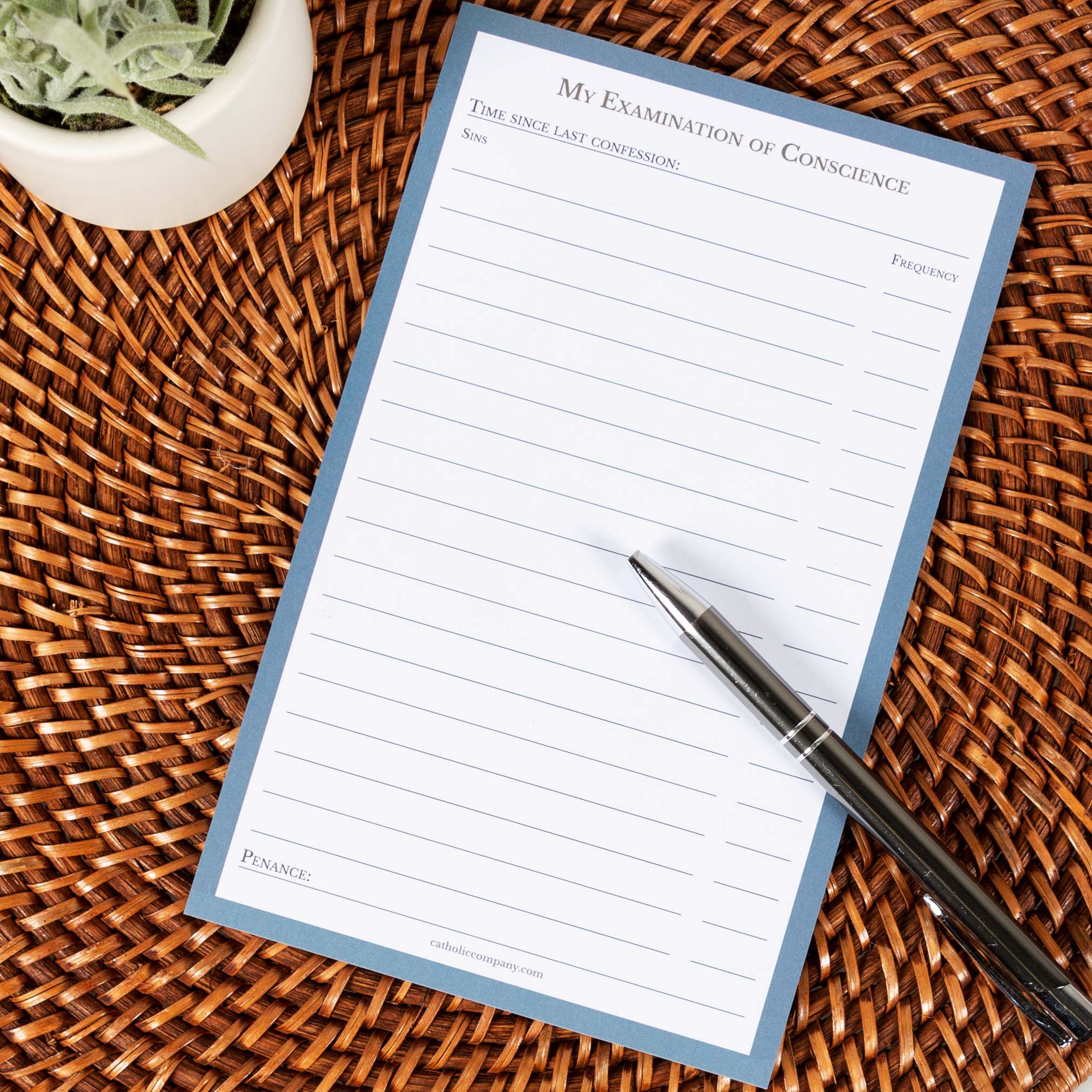 Examination of Conscience Notepad - Adults