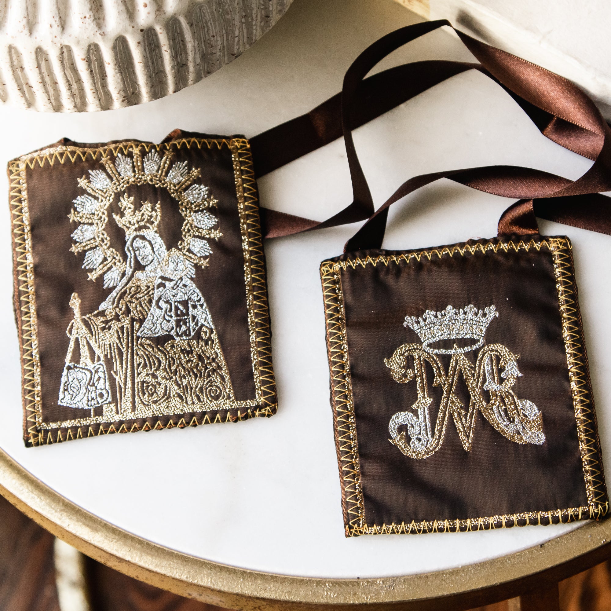 Extra Large Brown Scapular for Door or Personal Use - Image 3