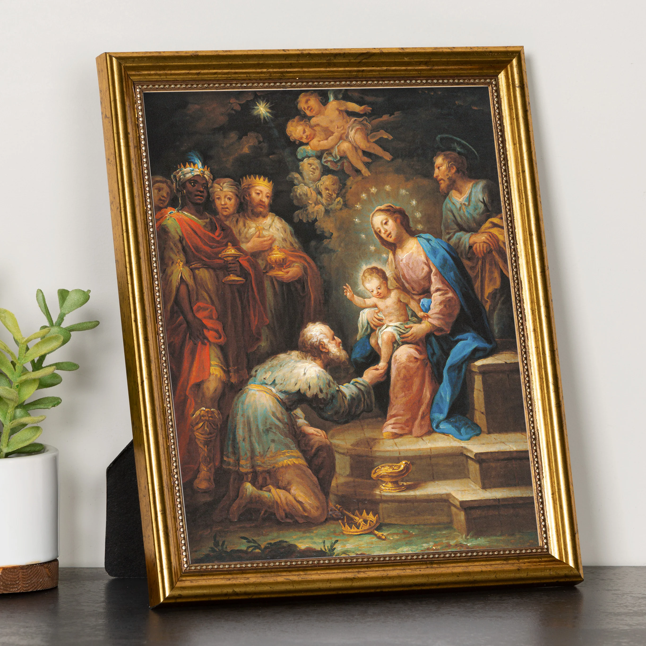 Ezquerra Adoration of the Magi Gold Framed Print - Multiple Sizes - Image 2