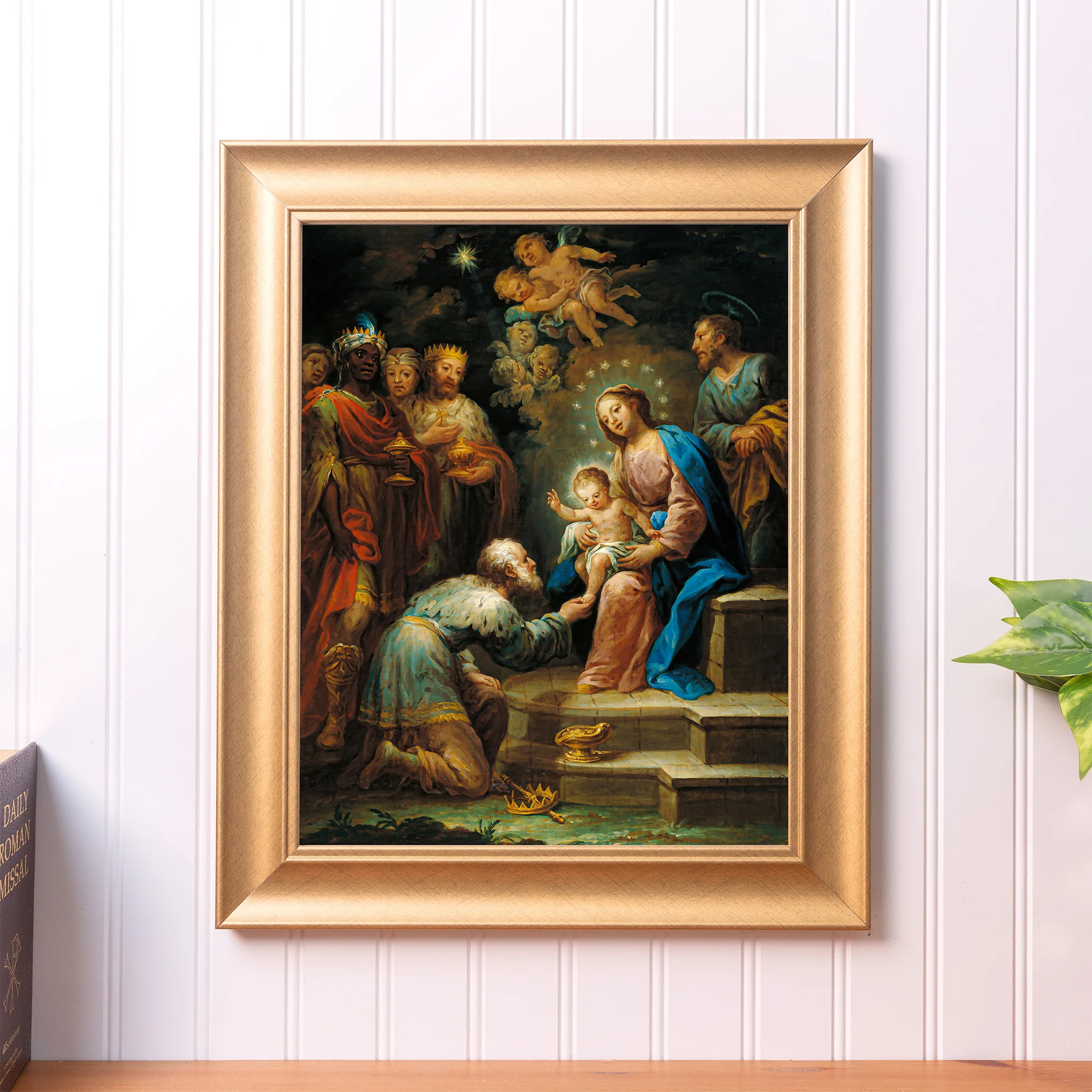 Ezquerra Adoration of the Magi Gold Framed Print - Multiple Sizes - Image 3