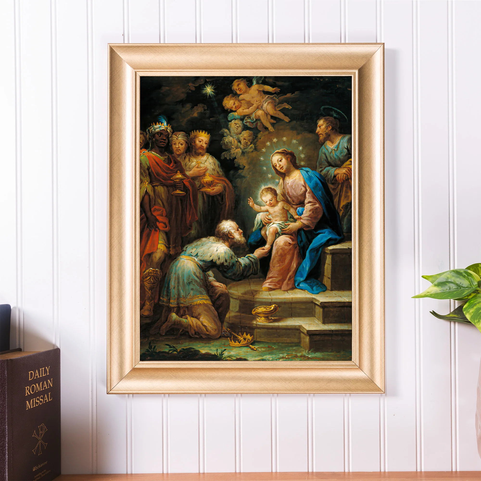 Ezquerra Adoration of the Magi Gold Framed Print - Multiple Sizes - Image 4