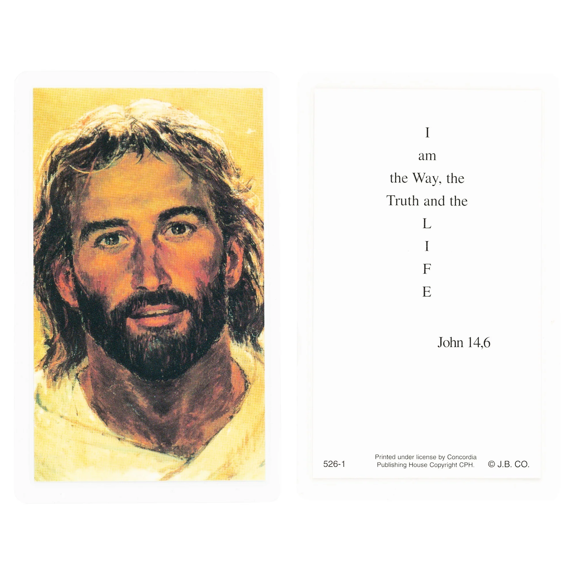 Face of Jesus Laminated Prayer Cards