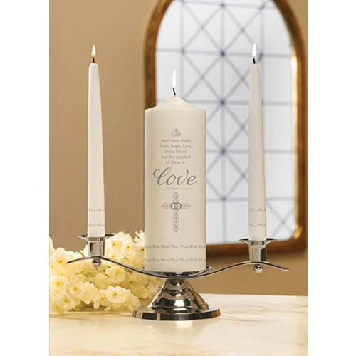 Faith Hope and Love Wedding Unity Candle
