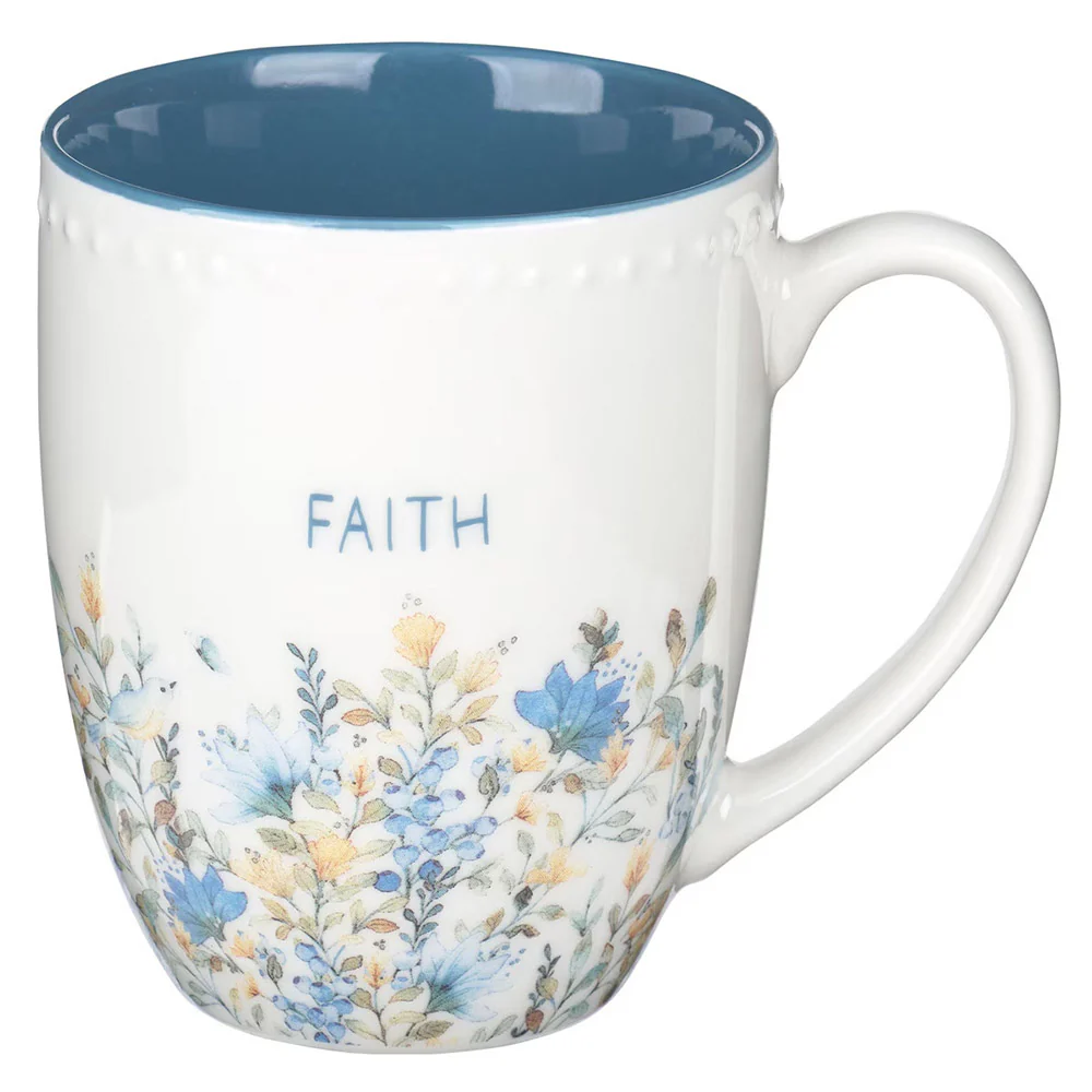 Faith Hope & Love Petite Floral Mugs - Set of 3 - Image 6