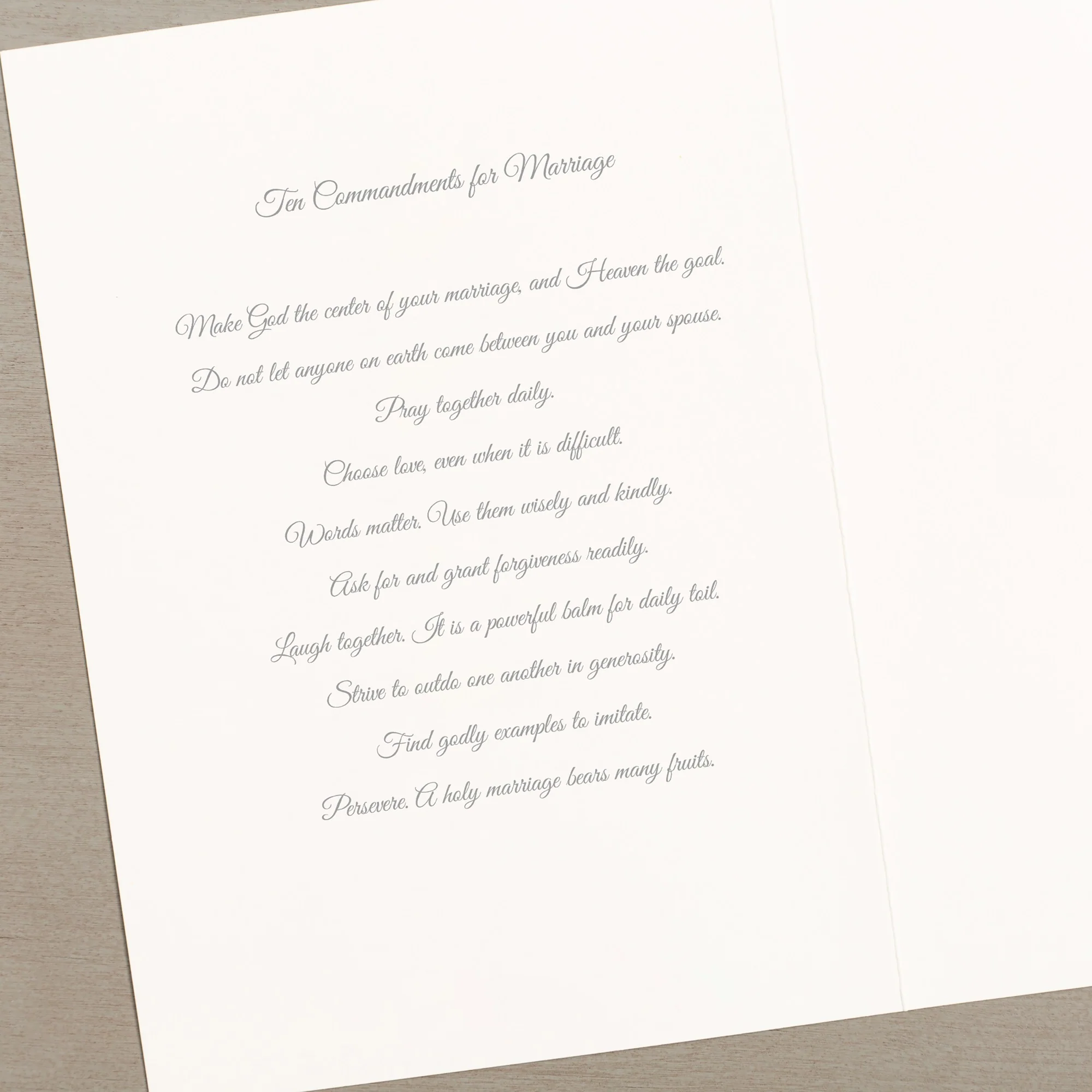 Faith Hope & Love Wedding Card - Image 3