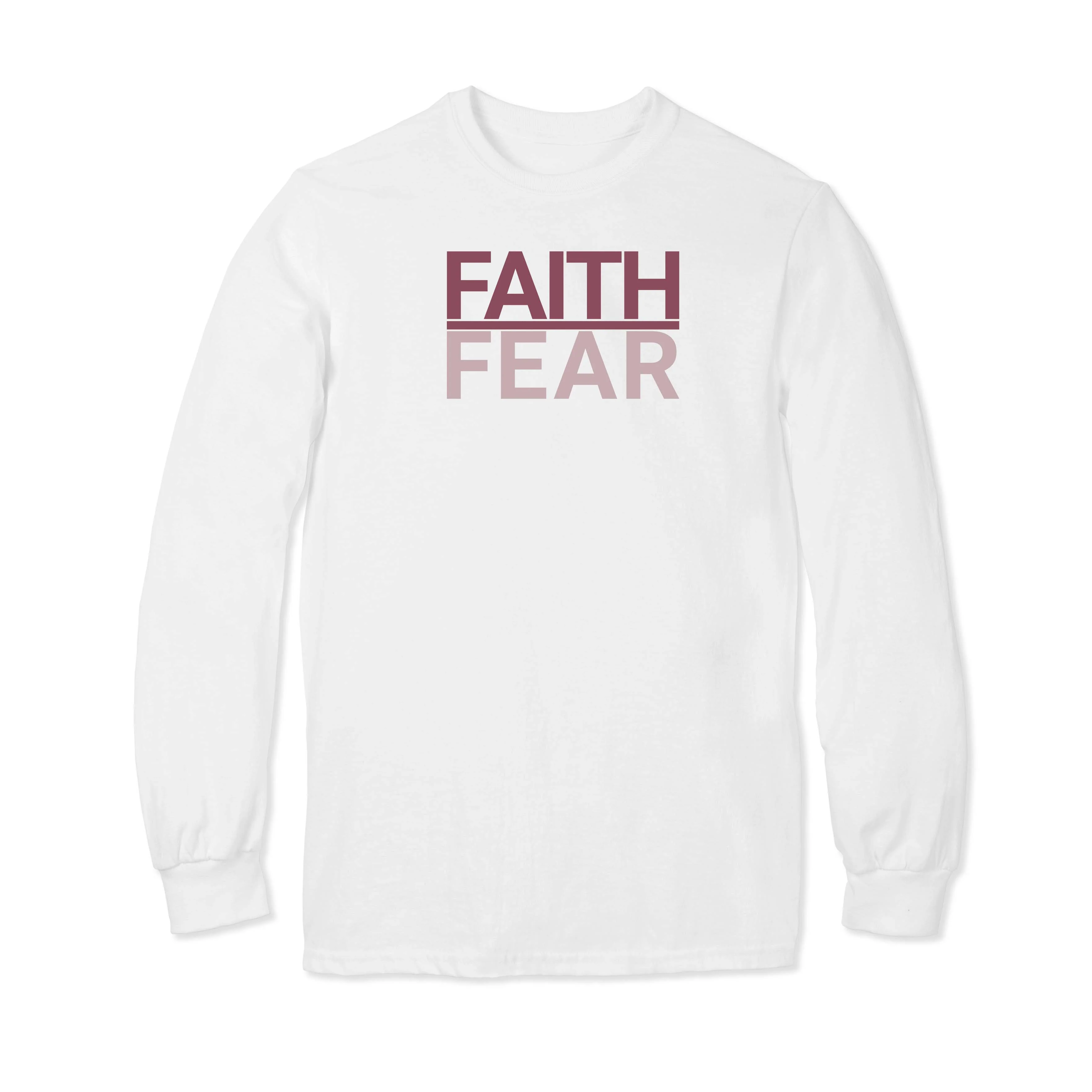 Faith Over Fear Long Sleeve T-Shirt - Image 4