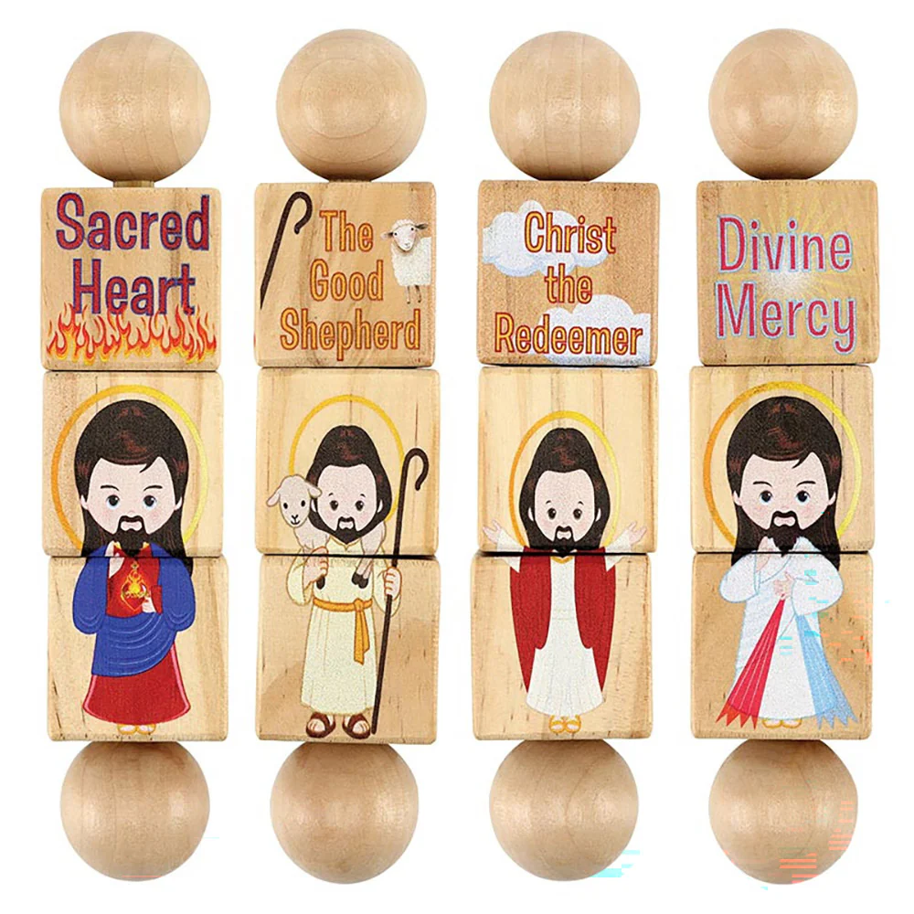 Faithful Fidgits Jesus Devotions Wooden Spinner Puzzle