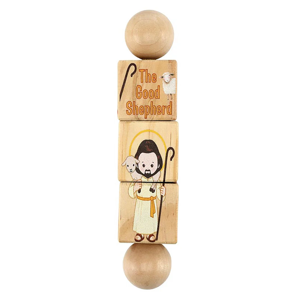 Faithful Fidgits Jesus Devotions Wooden Spinner Puzzle - Image 3