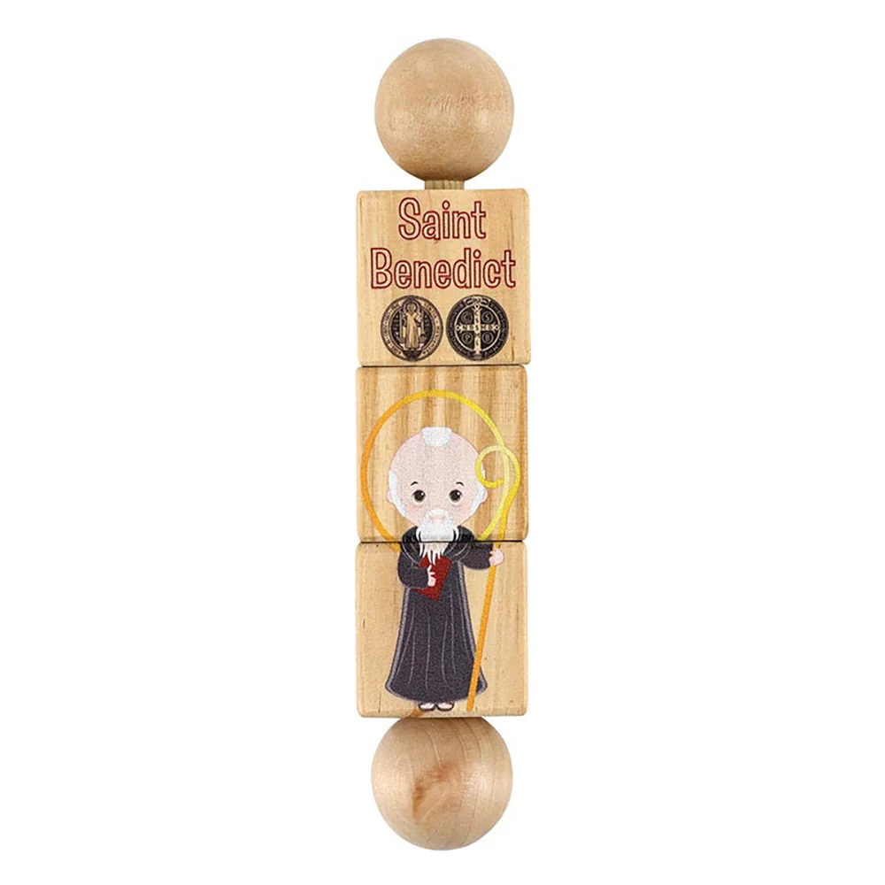 Faithful Fidgits Saints Wooden Spinner Puzzle - Image 2