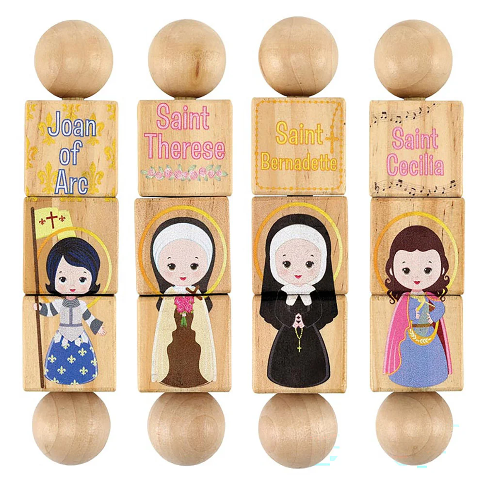 Faithful Fidgits Saints Wooden Spinner Puzzle - Image 4