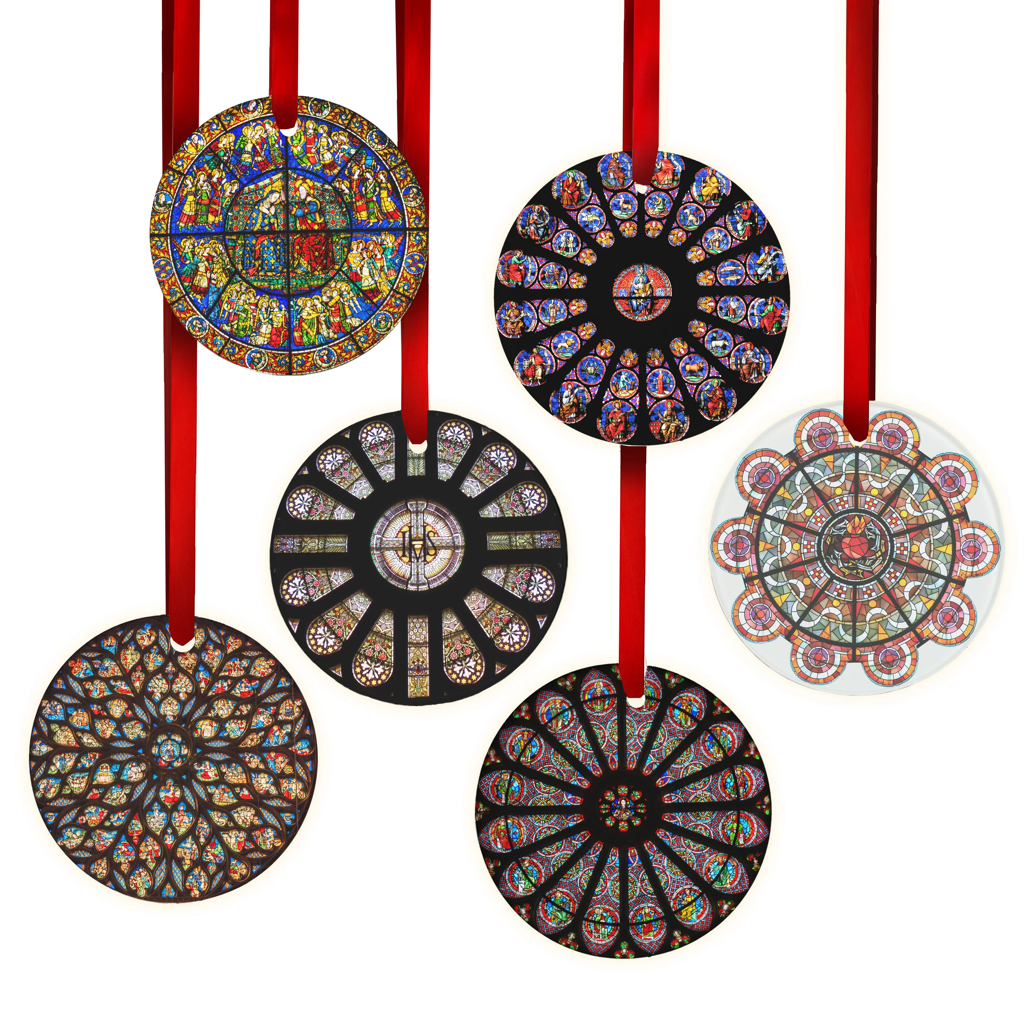 Famous Cathedrals Stained Glass Ornament Collection 2 - Set of 6 - Image 3