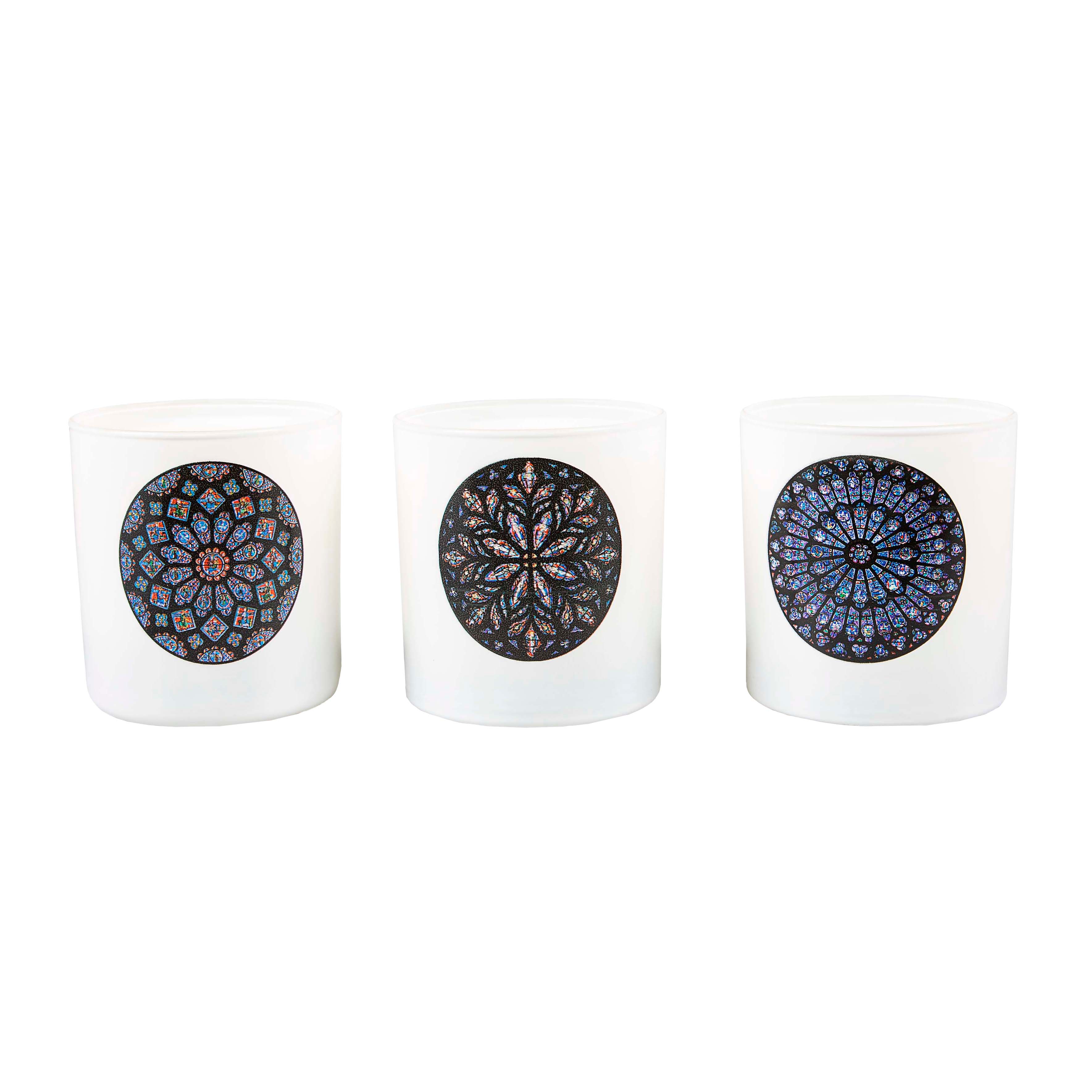 Famous Stained Glass Windows Candles - 3 Candle Set - Image 4