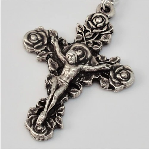 Fatima Apparition Silver Plated Decade Rosary - Image 2