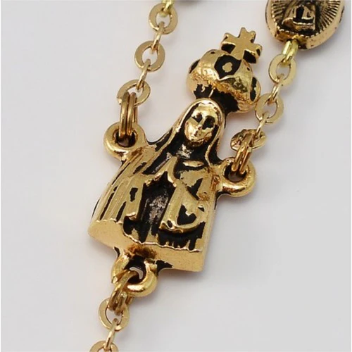Fatima Gold Plated Rosary - Image 3