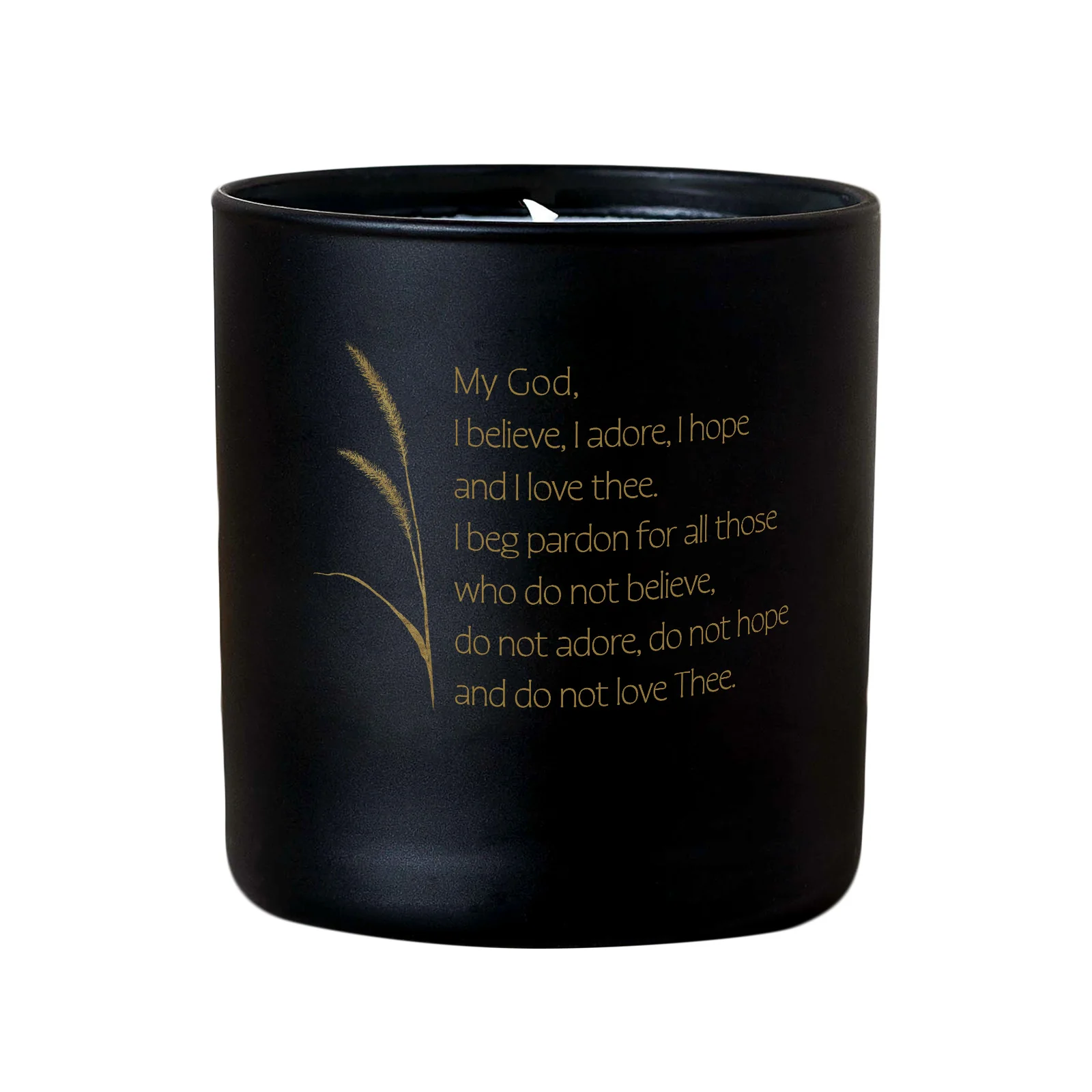 Fatima Pardon Prayer Botanical Prayer Candle - Image 2