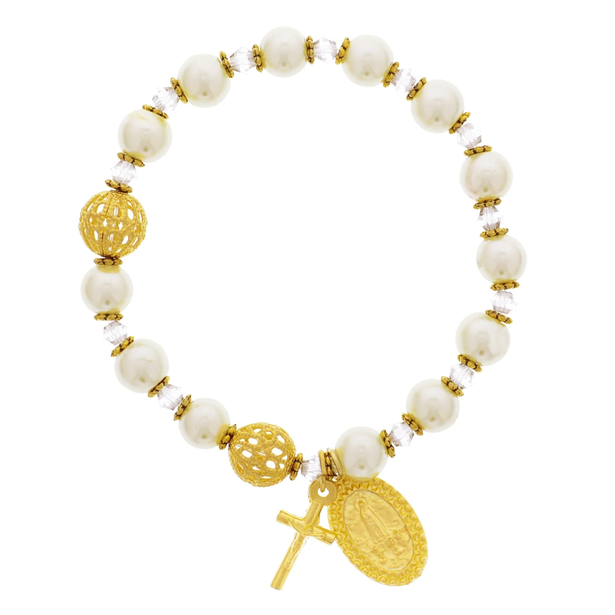 Fatima Pearl Rosary Bracelet - Image 2