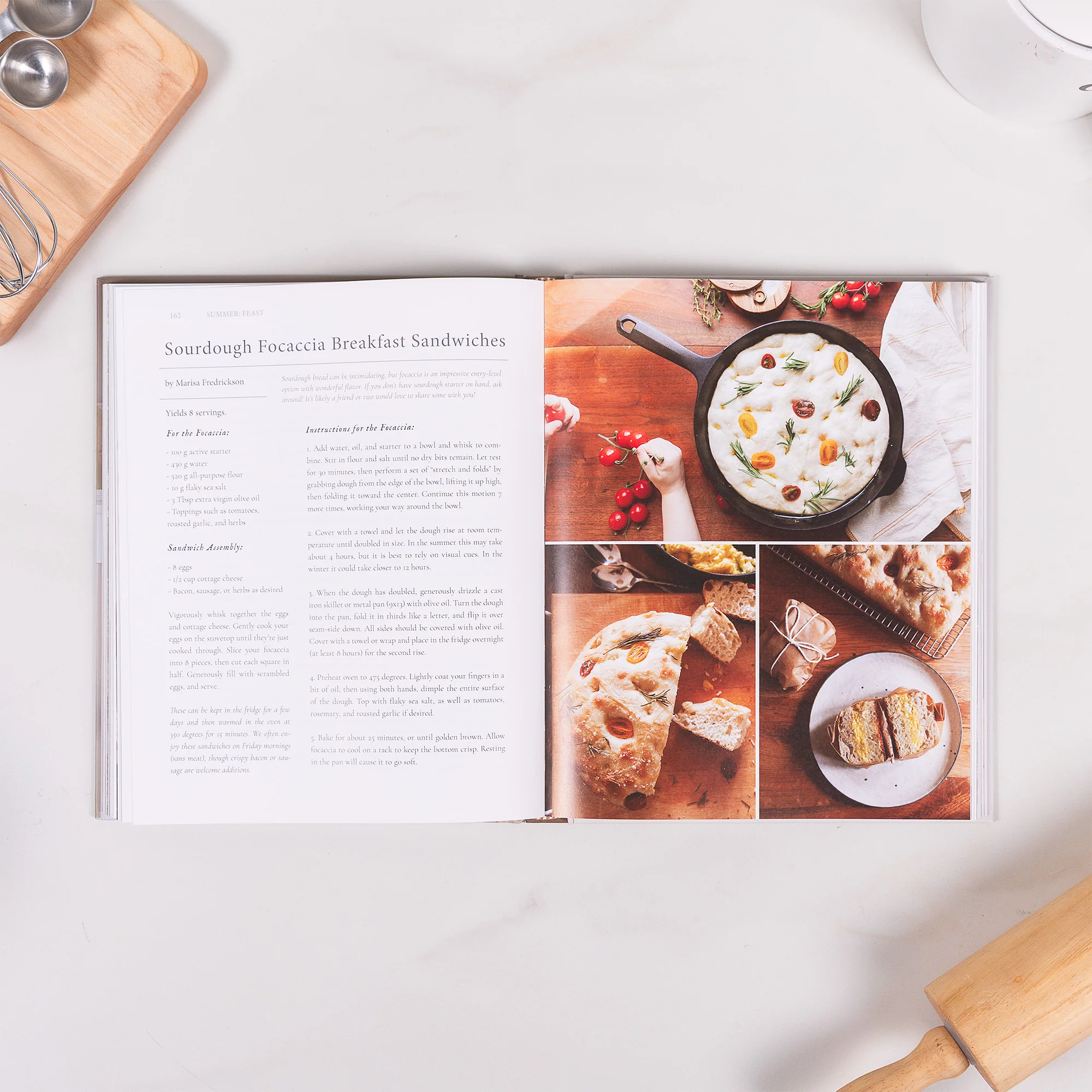 Feast, Faith, Flourish Book & Lord Lead Me Dish Towels Set - Image 5