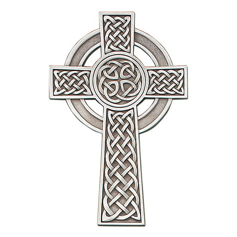 Fine Pewter Knotted Celtic Wall Cross