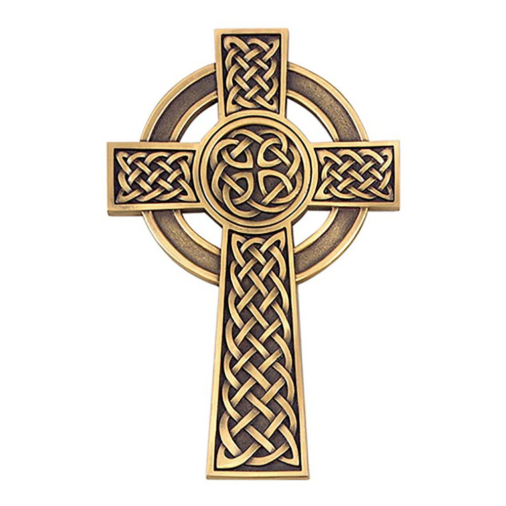 Fine Pewter Knotted Celtic Wall Cross - Image 2