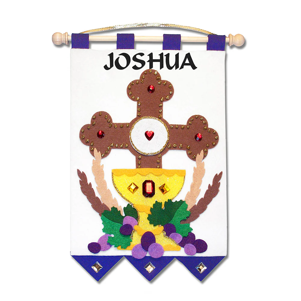 First Communion Banner Kit - Blue or Pink - Image 5
