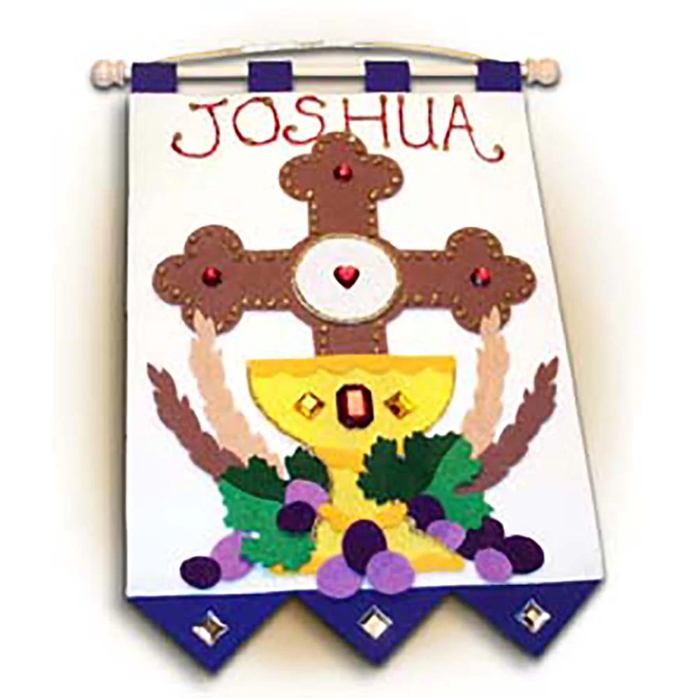 First Communion Banner Kit - Blue or Pink - Image 6