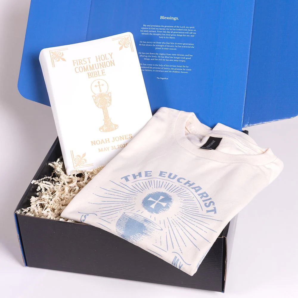 First Communion Bible & T-Shirt Gift Set