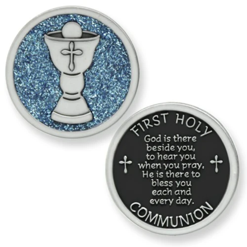 First Communion Blue Pocket Token - Image 3
