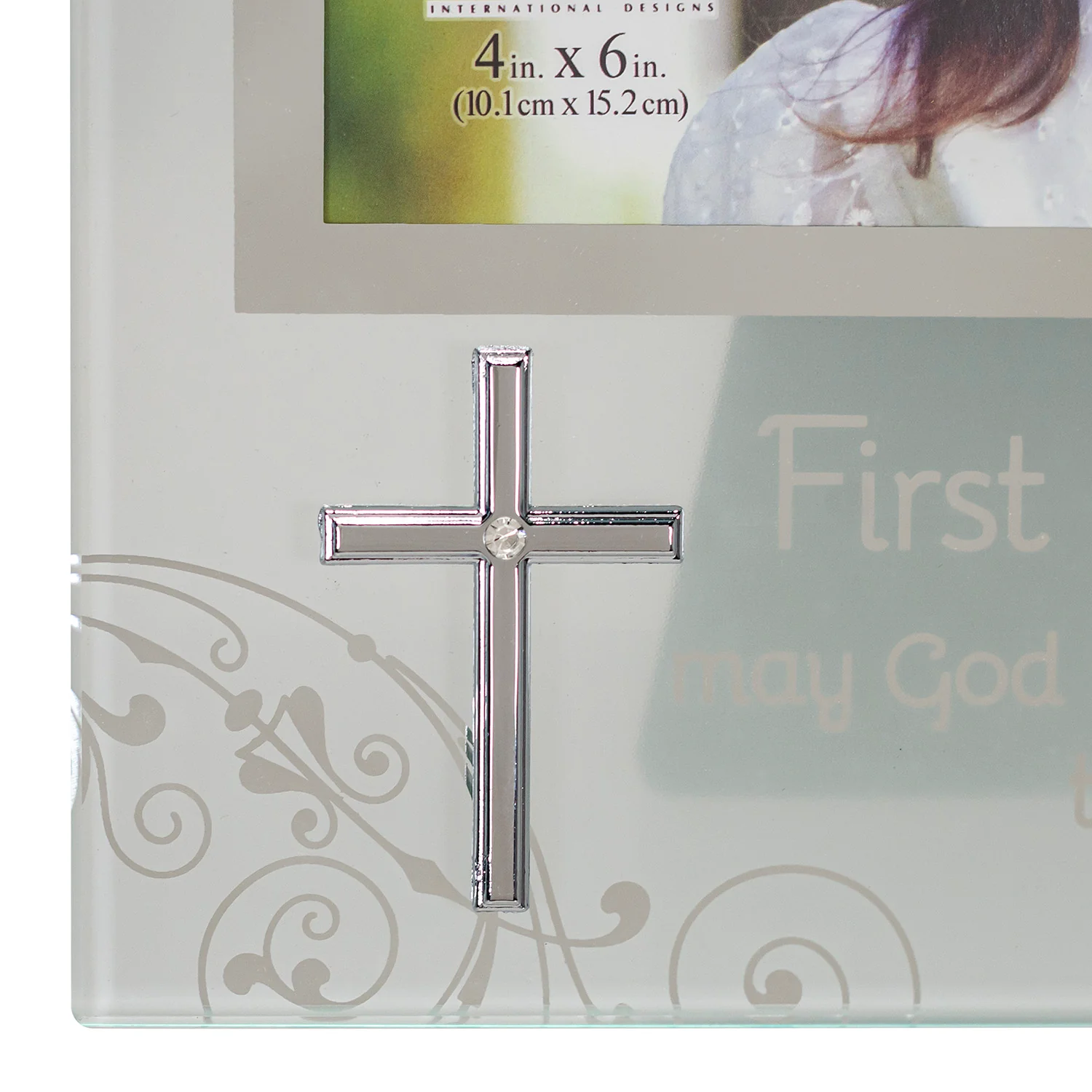 First Communion Frosted Glass Frame - 4 x 6 - Image 2