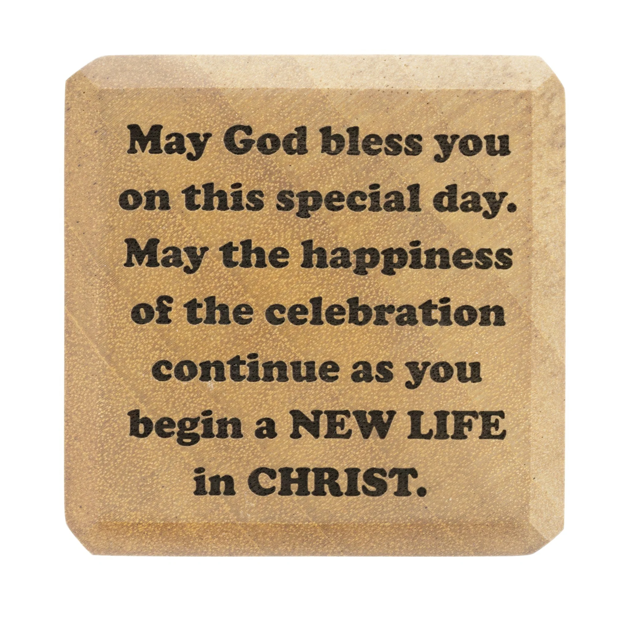 First Communion Wooden Prayer Cube - Image 3