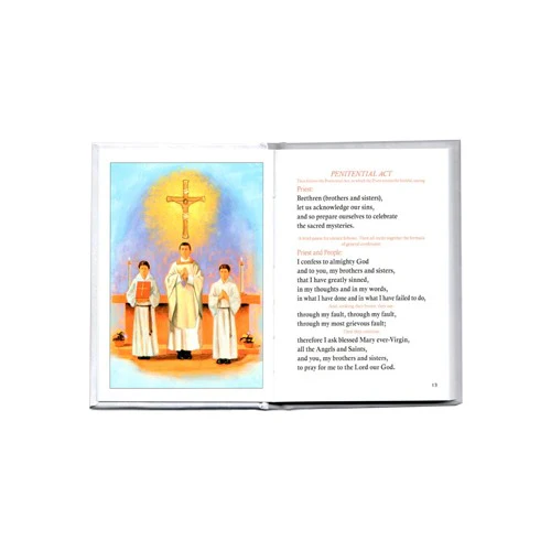 First Holy Communion Remembrance Mass Book (White Hardcover) - Image 2