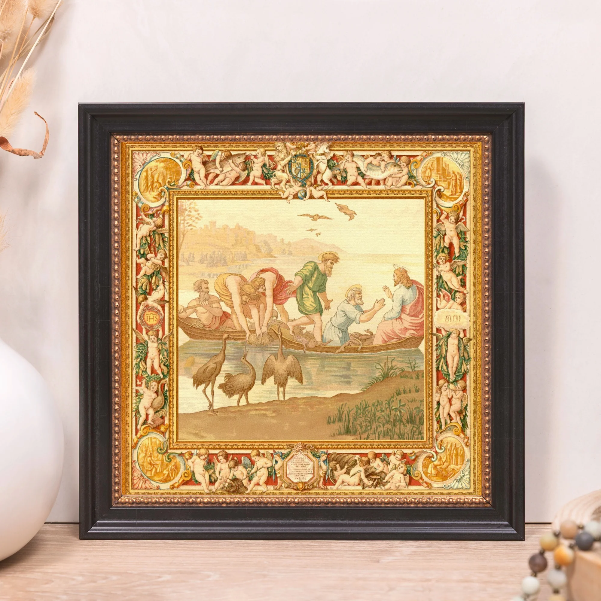 Fishermen with Jesus Framed Canvas - Sacred Mini Collection - Image 11