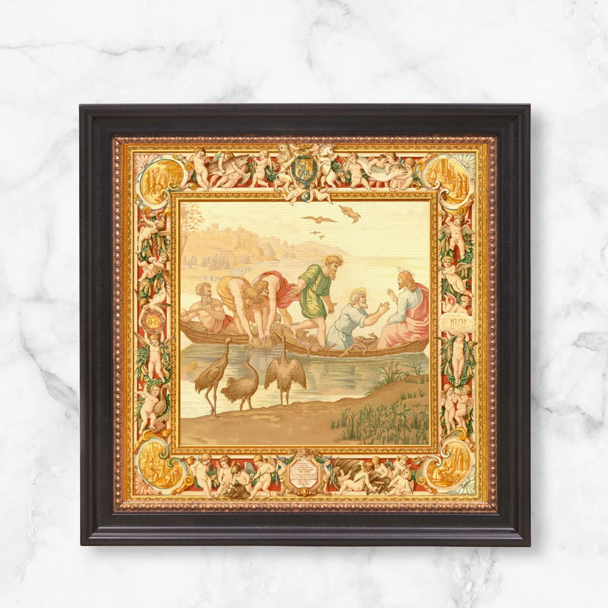 Fishermen with Jesus Framed Canvas - Sacred Mini Collection - Image 12