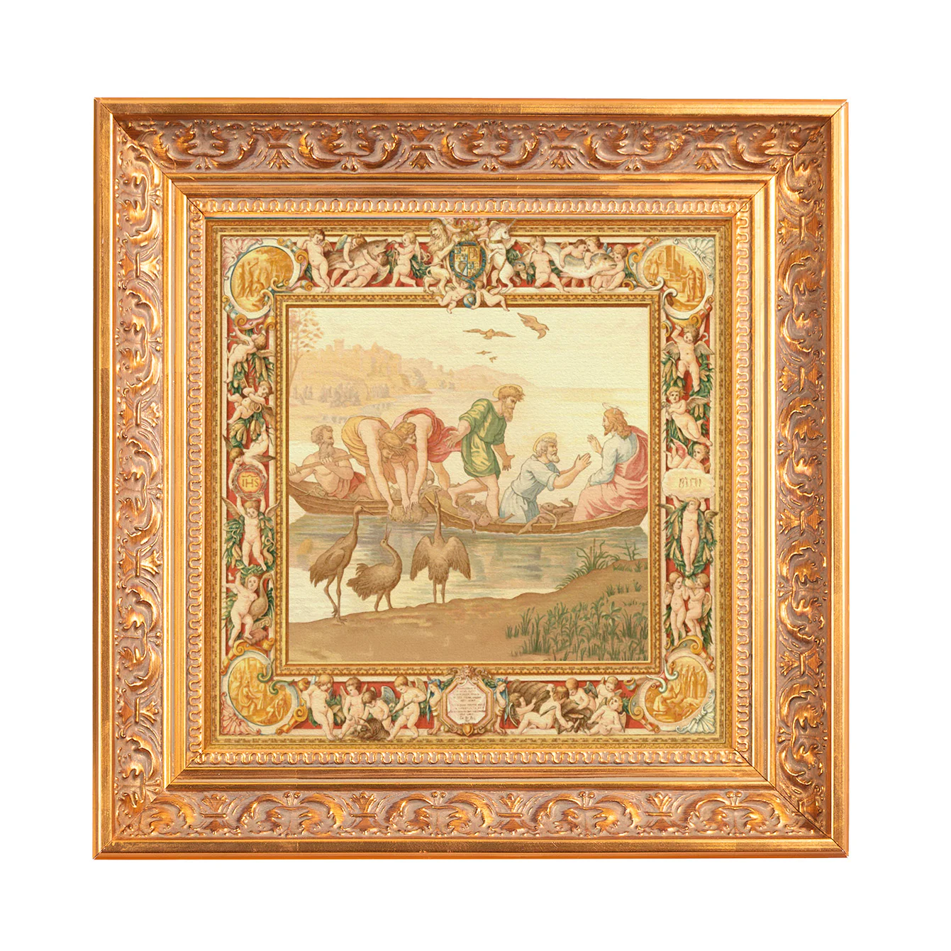Fishermen with Jesus Framed Canvas - Sacred Mini Collection - Image 3