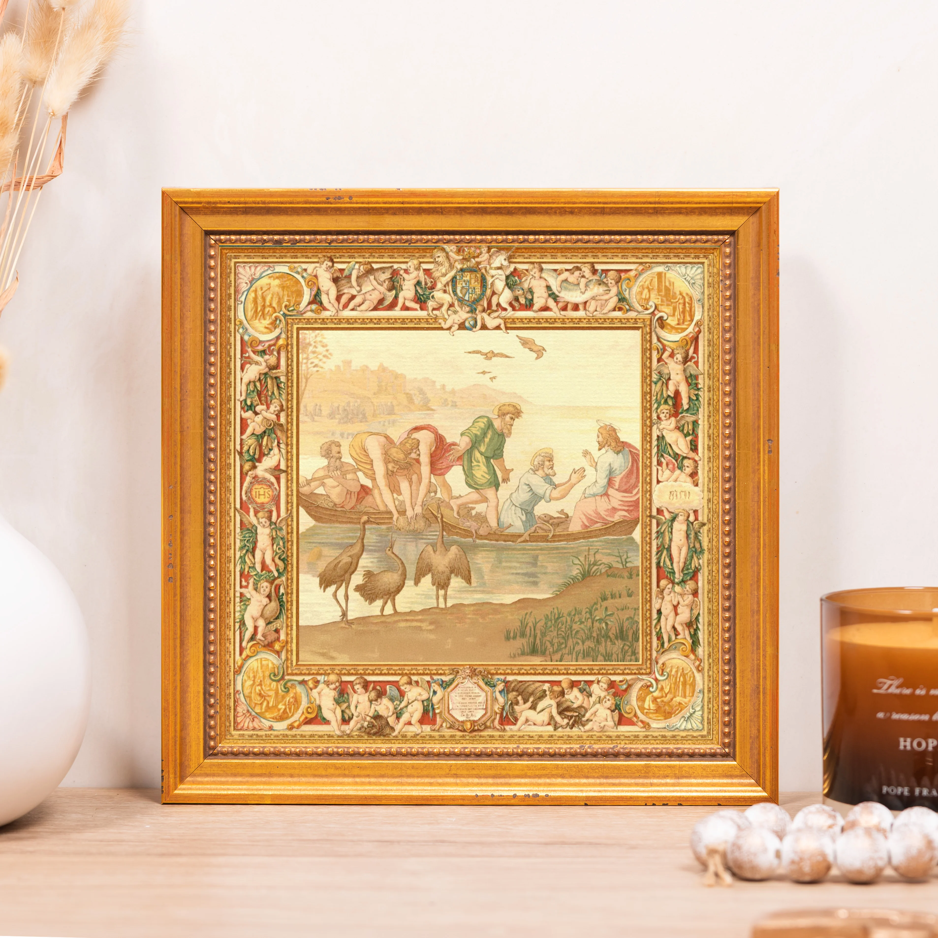 Fishermen with Jesus Framed Canvas - Sacred Mini Collection - Image 5
