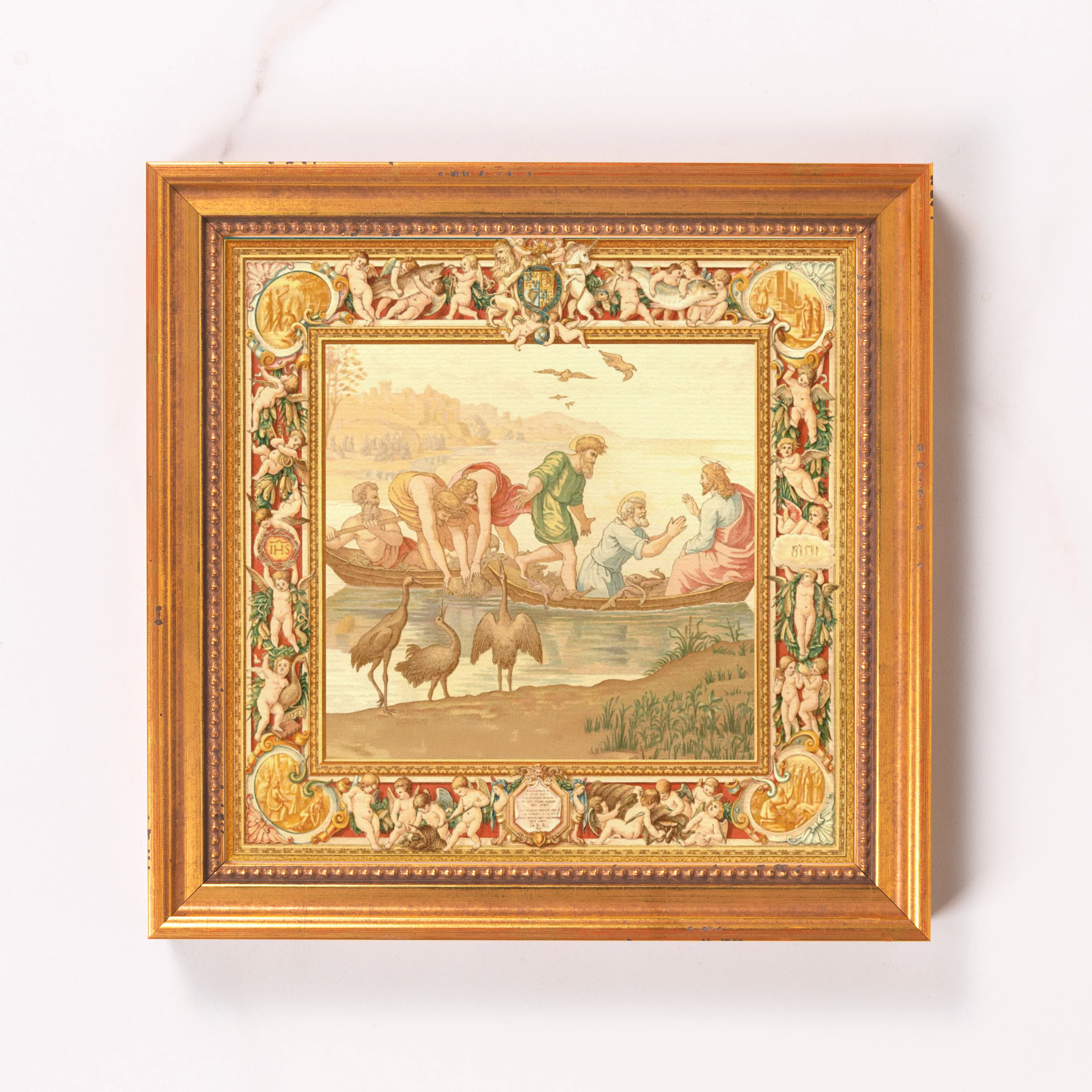 Fishermen with Jesus Framed Canvas - Sacred Mini Collection - Image 6