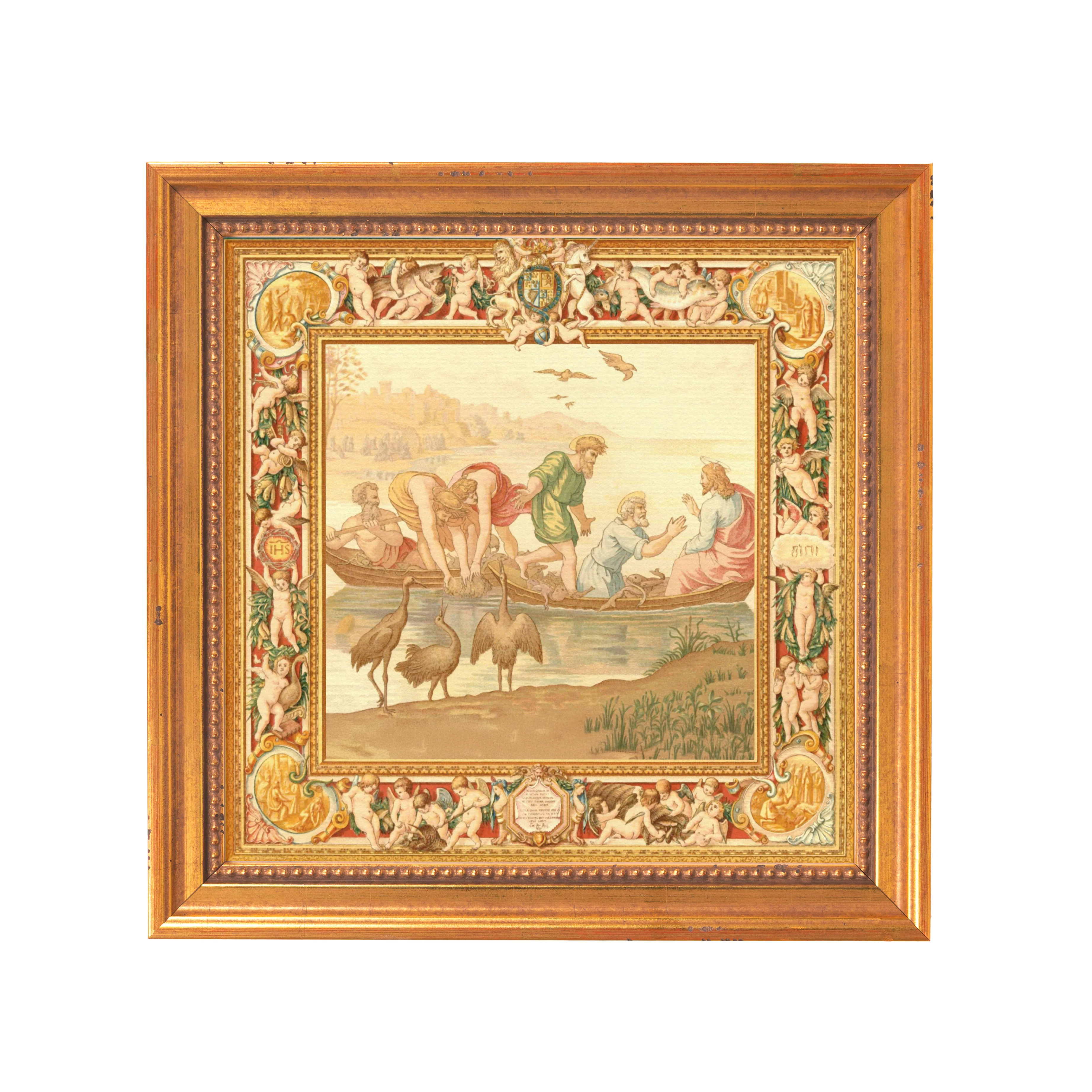 Fishermen with Jesus Framed Canvas - Sacred Mini Collection - Image 7