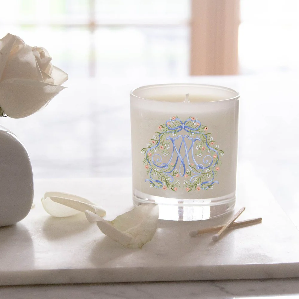 Floral Auspice Maria Devotional Candle - Image 2