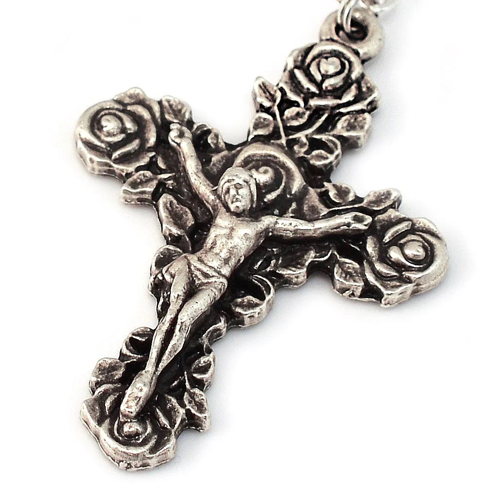Floral Ave Maria Rosary - Image 2