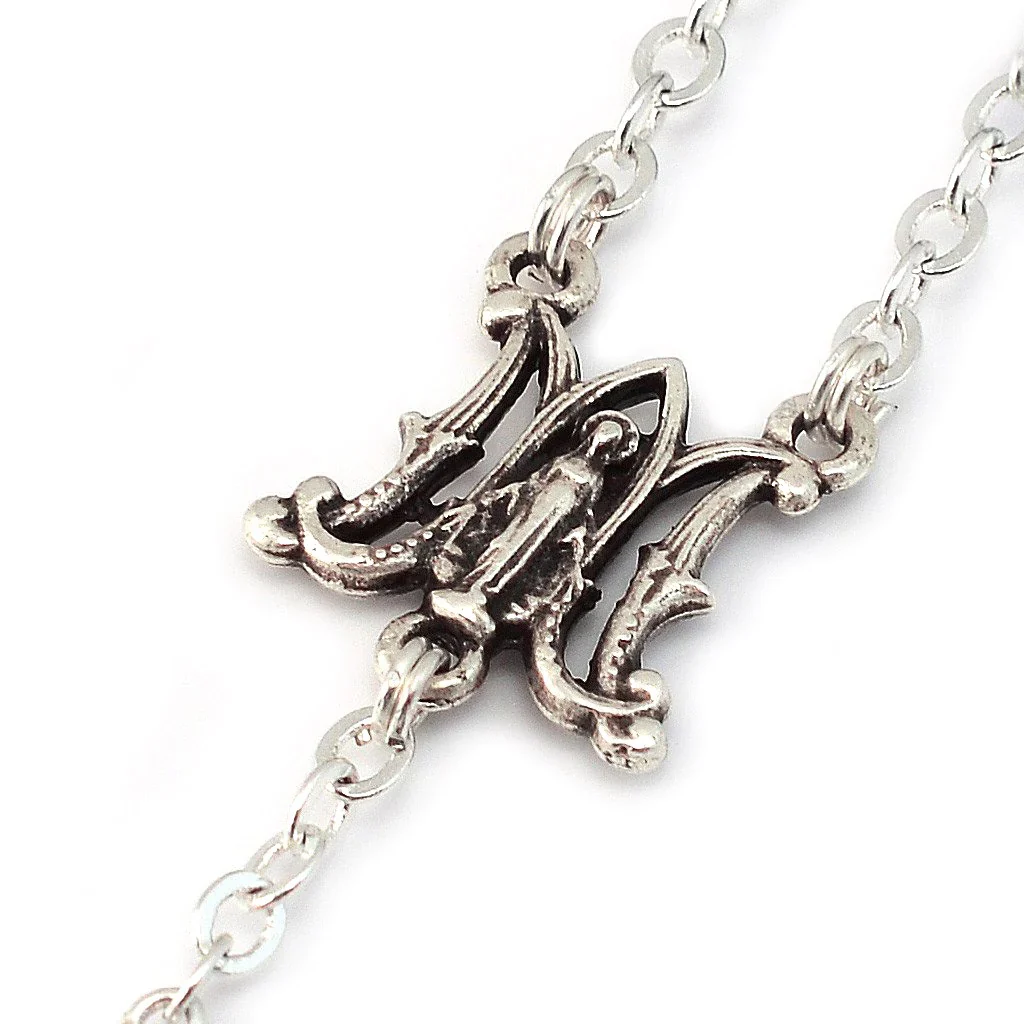 Floral Ave Maria Rosary - Image 3