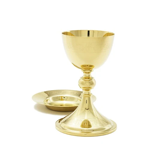 Florentine Border Chalice and Paten Set