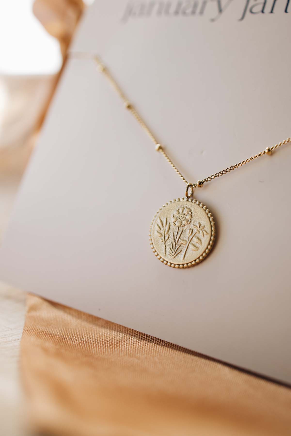 Flowers of the Holy Family Gold Filled Necklace - Image 5