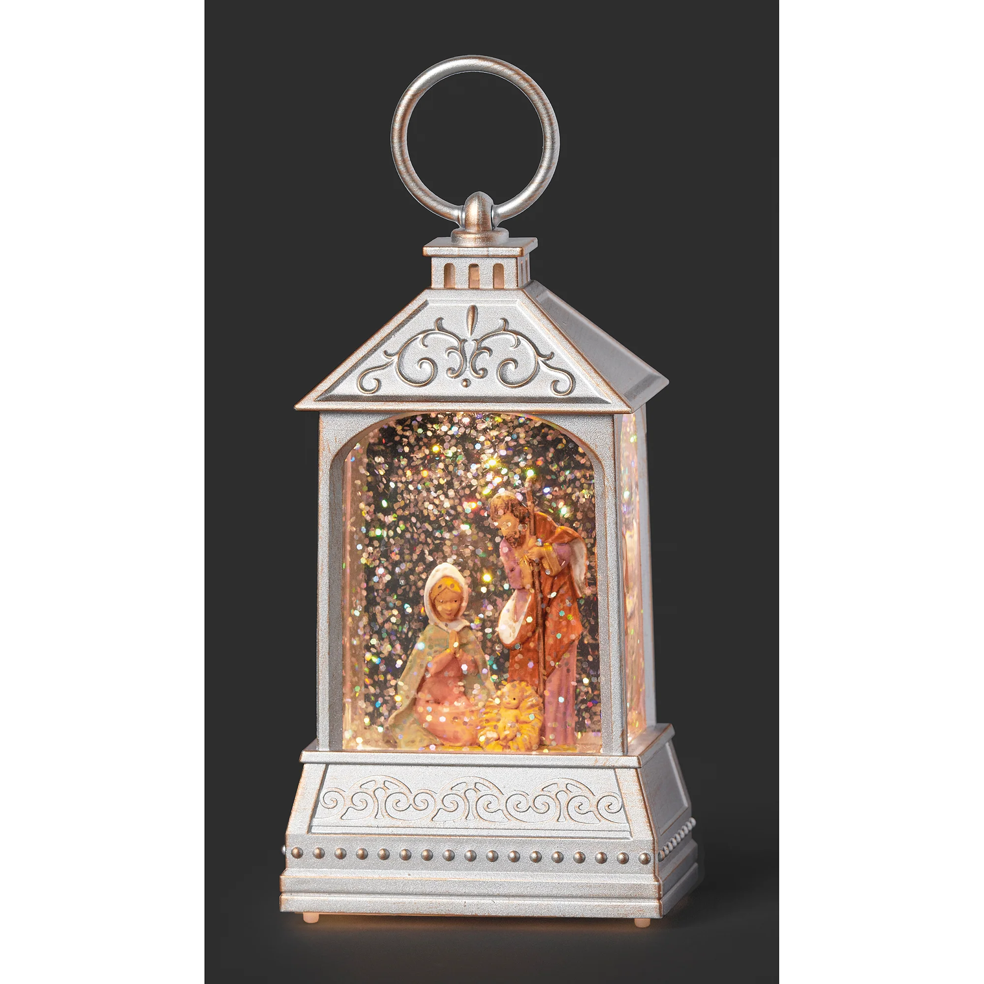 Fontanini Nativity LED Glitter Dome Lantern