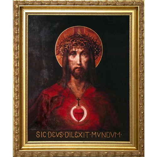 For God So Loved the World in Gold Ornate Frame - Various Sizes - Image 2