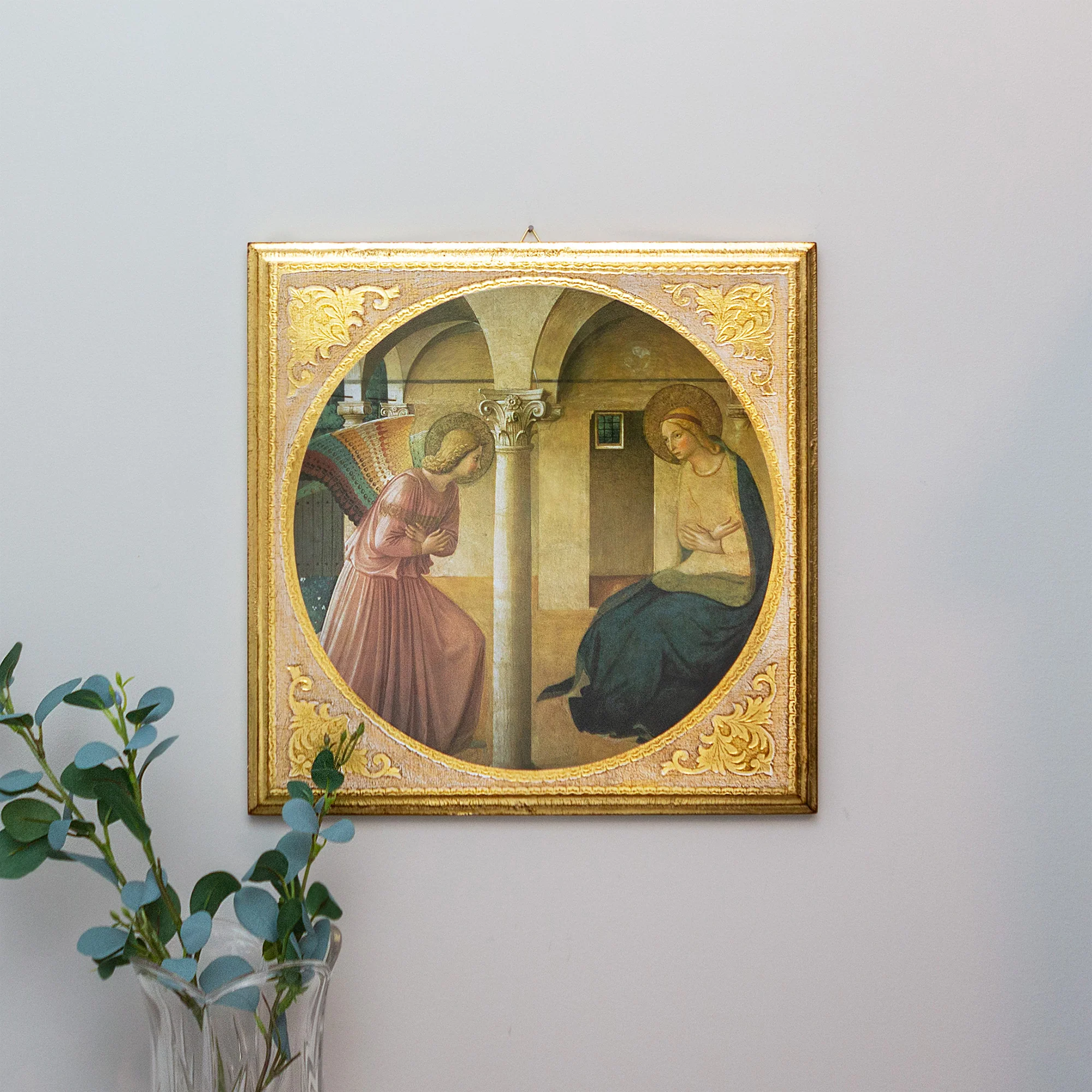 Fra Angelico Annunciation Florentine Plaque - 13.7"