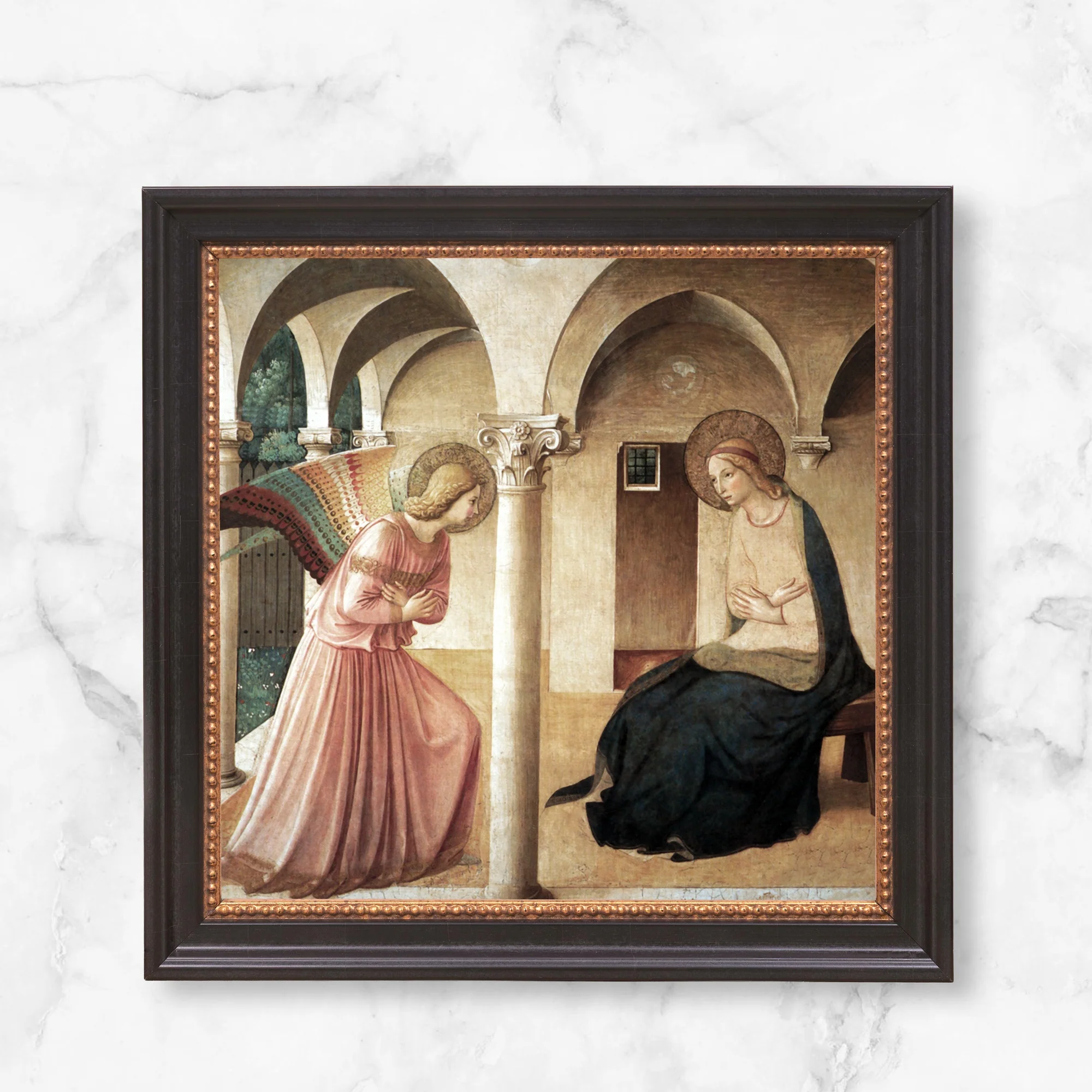 Fra Angelico's Annunciation Framed Canvas - Sacred Mini Collection - Image 8