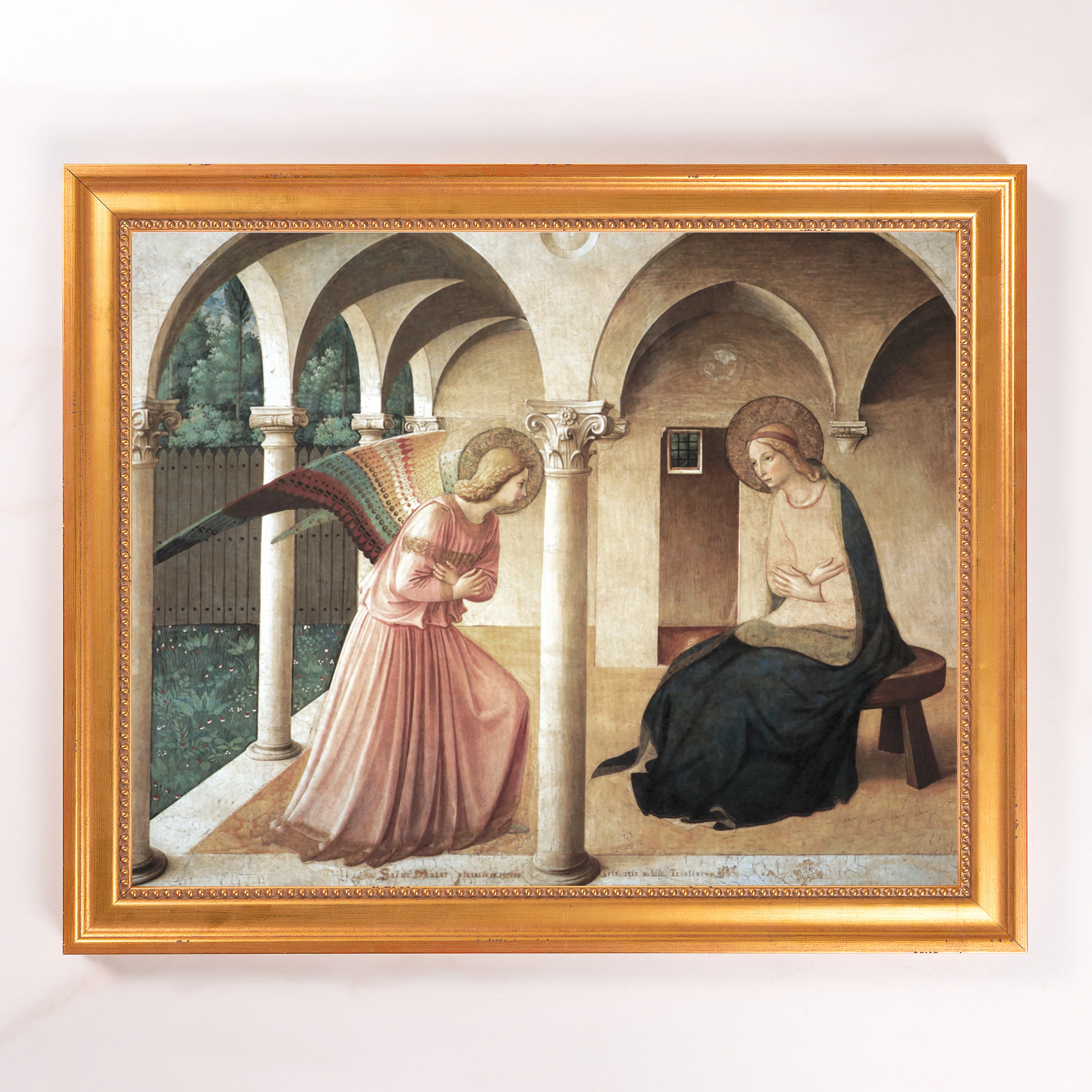 Fra Angelico's Annunciation Framed Canvas - Sacred Signature Collection - Image 10