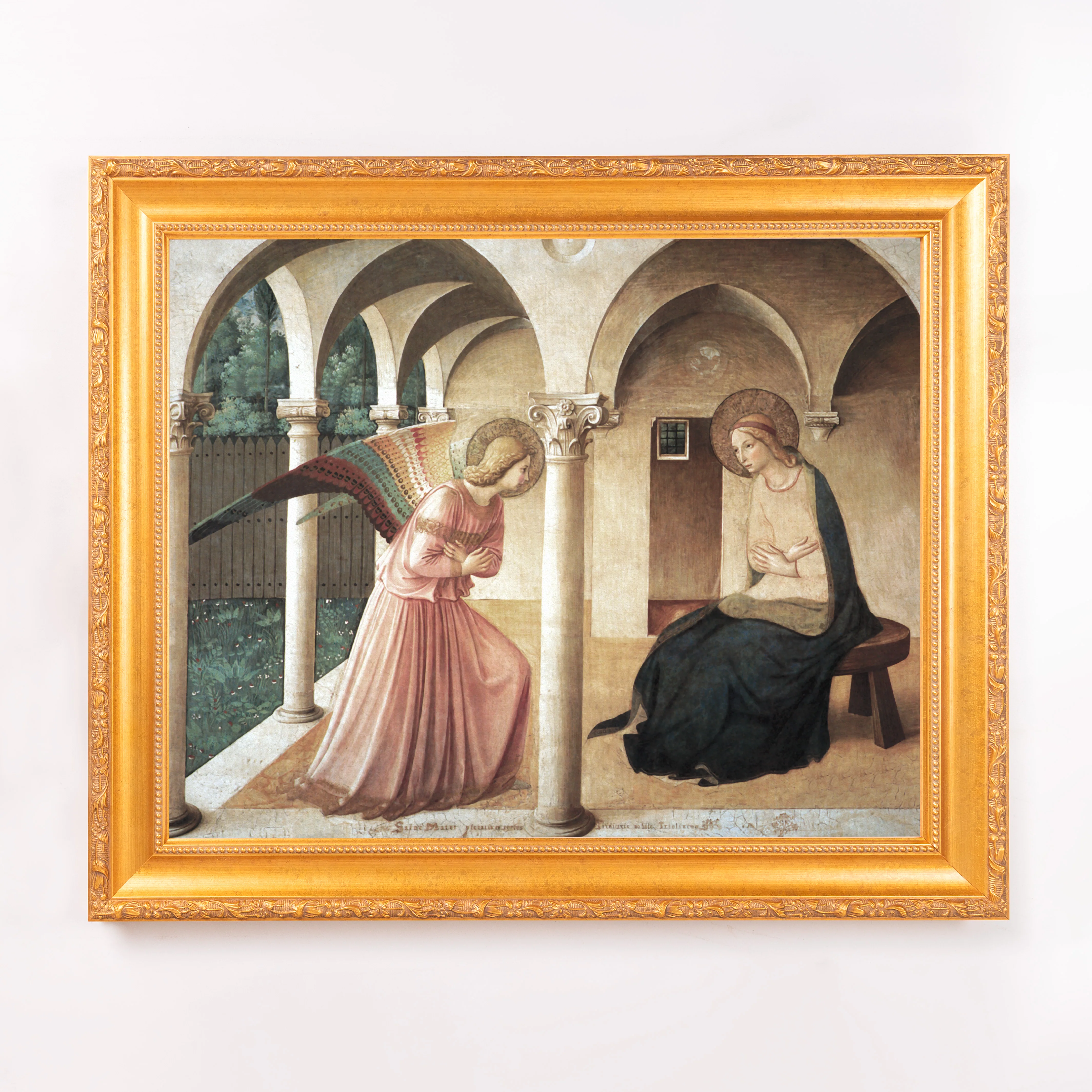 Fra Angelico's Annunciation Framed Canvas - Sacred Signature Collection - Image 7