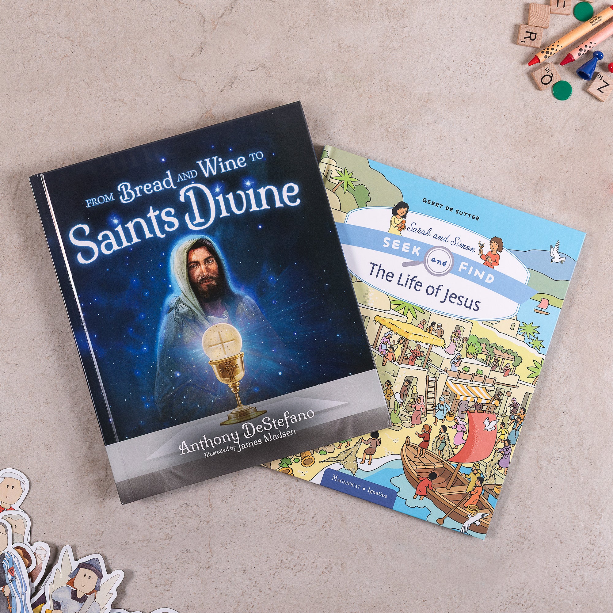 From Bread and Wine to Saints Divine & The Life of Jesus: Seek and Find Series (Book 1) (Book Set)