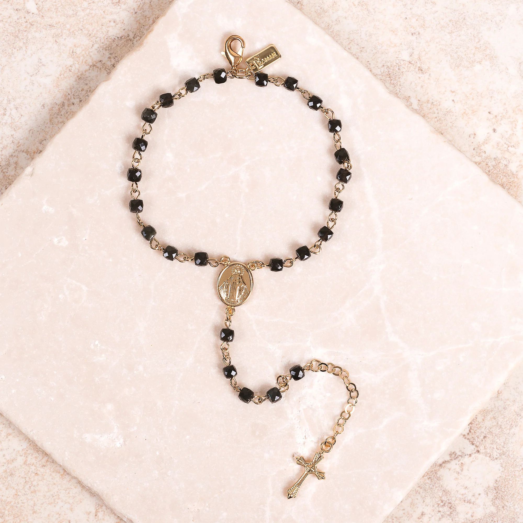 Gemstone 2-Decade Rosary Bracelet - Multiple Colors - Image 5